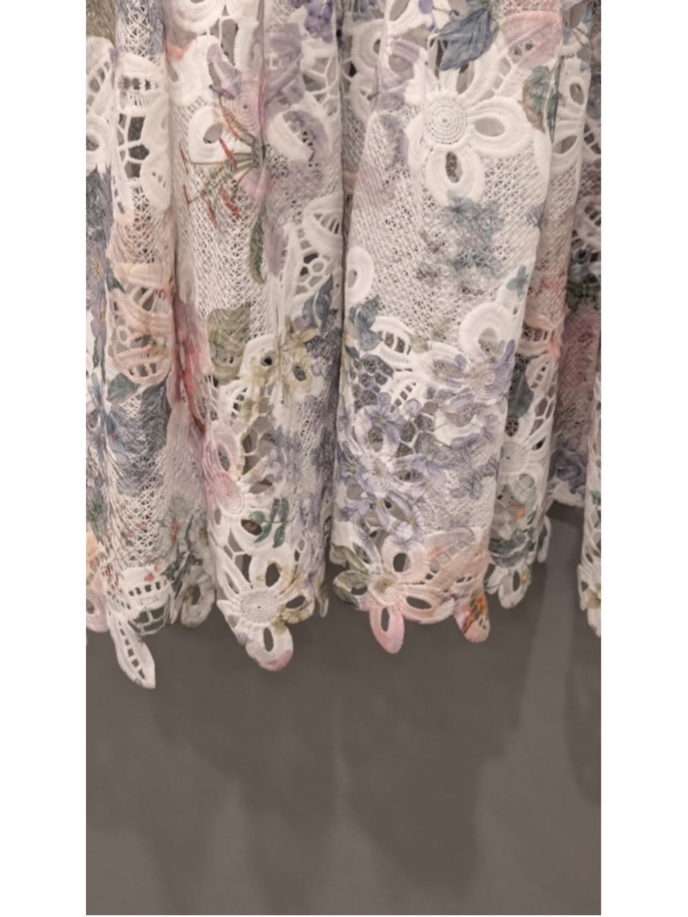 Arose Studio NWT Floral Lace Crochet Midi Maxi Dress White Pastel M $198 - Picture 8 of 13